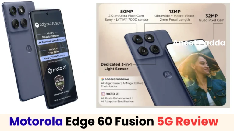 Motorola Edge 60 Fusion 5G Review – Display, Camera, Battery